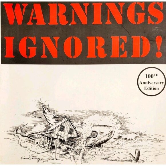 1998 Warnings Ignored SIGNED Portland Gale Storm Of 1898 100th Anniversary E97 - Picture 1 of 8
